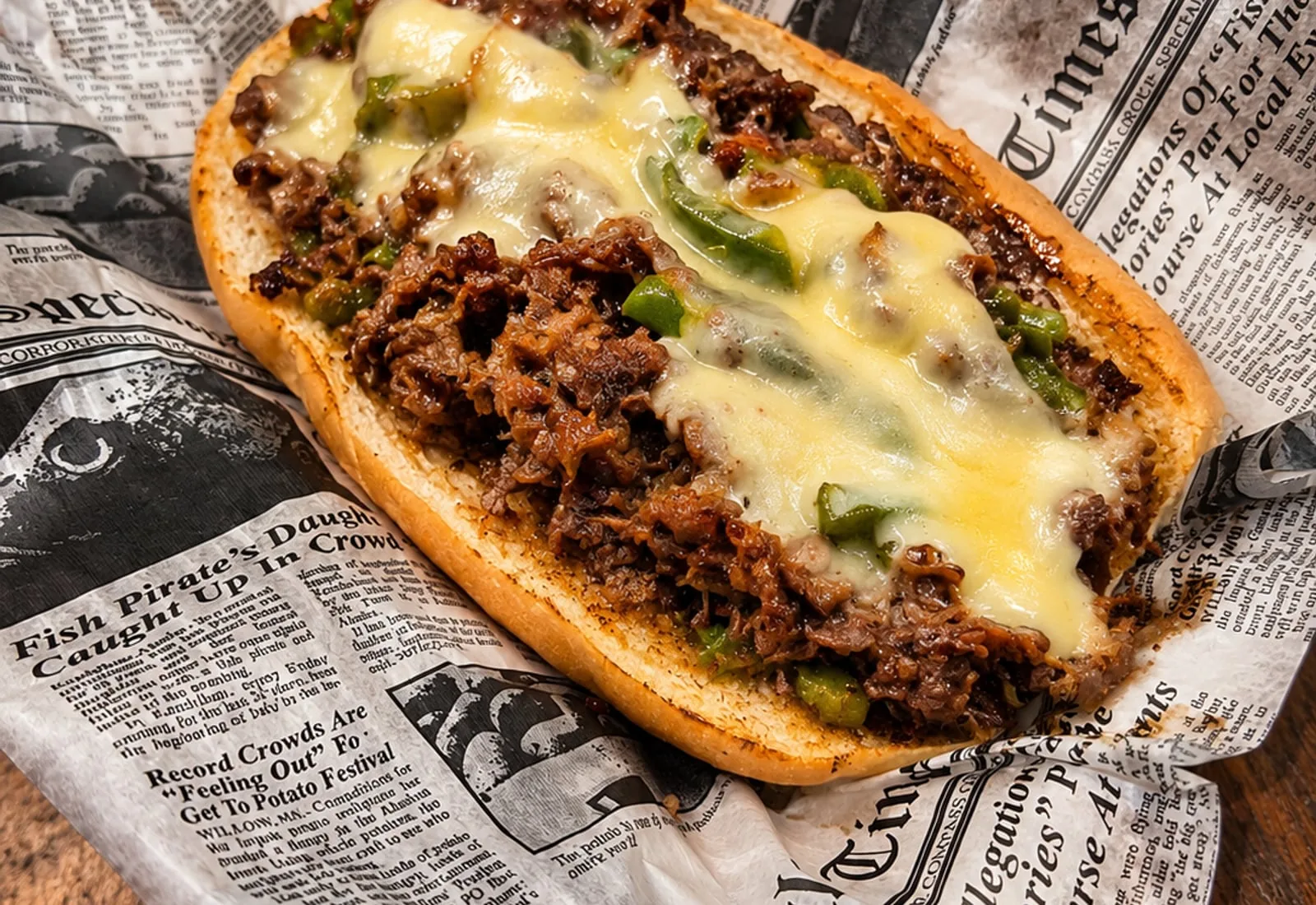 Loaded Philly cheesesteak from Motor City Phillys in Canton, MI